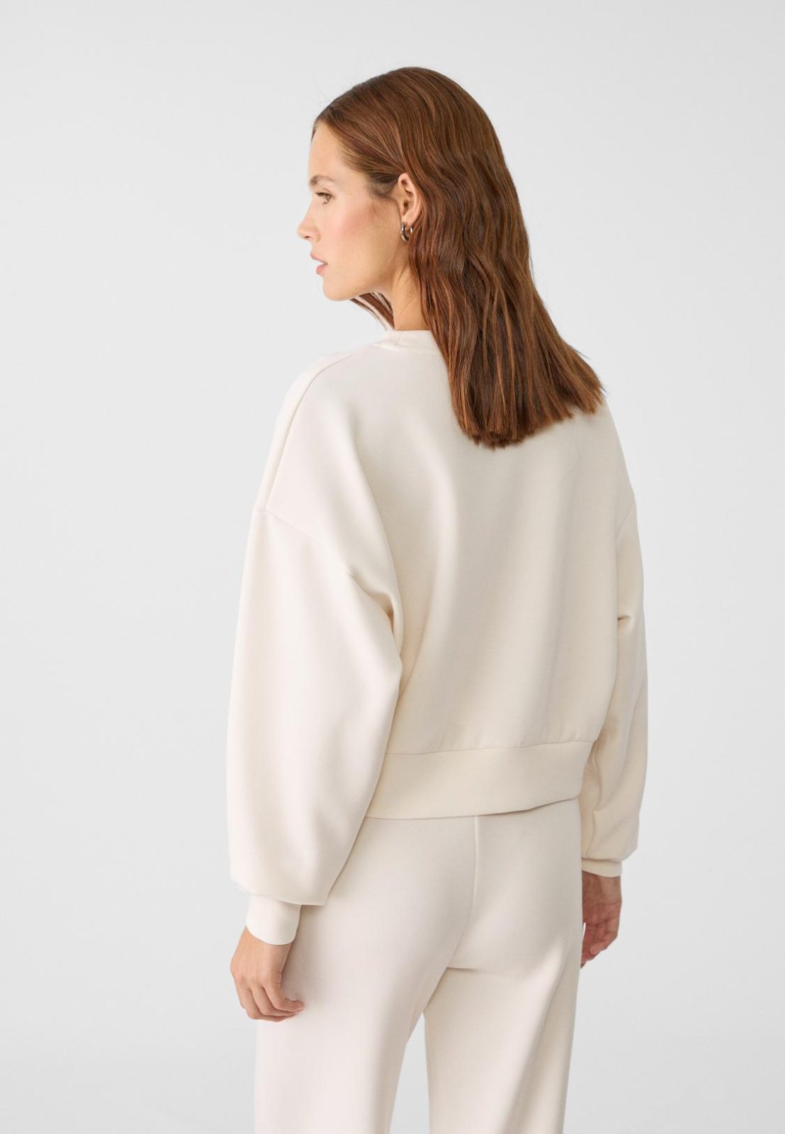 STRIPED PONCHO IN COTTON TOWELLING