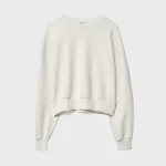 STRIPED PONCHO IN COTTON TOWELLING