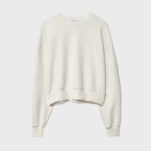 STRIPED PONCHO IN COTTON TOWELLING